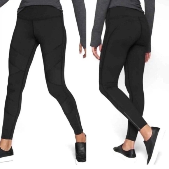 Athleta Pants - Athleta Sophia Moto Street Tight In Black 78003 Size XS Petite
